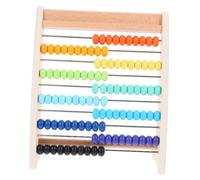 Uonlytech Ábaco de Madera Educativo para Montessori con de Cuentas de Colores para Aprender Números y Aritmética Desarrollo Habilidades Motoras y Pensamiento Lógico Infantil