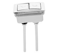 Uonlytech ABS accesorios para tanque de agua de inodoro artículos sanitarios botón cuadrado botón del inodoro descargador del tanque del inodoro accesorios botón de inodoro de plástico