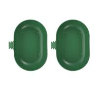 Uonlytech Accesorio de Jaula 2 Bañeras de Plástico para Pájaros Gancho 4.52X2.75X1.18 Pulgadas para Ducha de Aves Pequeñas en Jaulas para Loros y Pájaros de Ojos Blancos