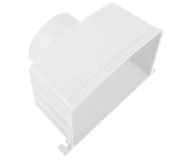Uonlytech Accesorio para Canalón Bajante Rectangular de PVC Diseño Cuadrado Desviador de Agua para Villas E Invernaderos Sistema para Captación y Recolección de Agua de Lluvia