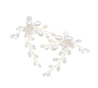 Uonlytech Accesorios de Zapatos Cristales y Hebillas para Novias, Clips de Perlas Artificiales para Zapatos de Fiesta y Bodas