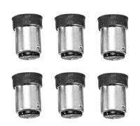 Uonlytech Adaptador de casquillo B15D a E14, 6 unidades, resistente a altas temperaturas, para bombillas halógenas LED, versátil, convertidor de portalámparas