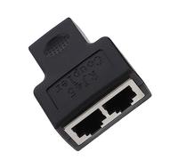 Uonlytech Adaptador Divisor Ethernet Conector De Plástico para Compartir Solución De Conexión para Dispositivos para Oficinas y Hogares