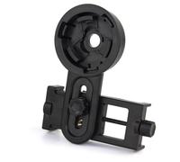 Uonlytech Adaptador Soporte para Telescopio y Monocular para Smartphone, Ajuste 55-98 Mm, Material Duradero Negro, Compatible Fotografía y Observación En Exteriores