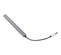 Uonlytech Adaptador USB 3.0 de 7 Puertos Multipuerto Gris Expansor de Puerto USB para PC y Portátiles de Alta Velocidad para Periféricos Múltiples