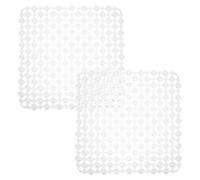 Uonlytech Alfombrilla para Secar el Fregadero Piezas 2 Cocina Forrar de Protector Cuadrada 28x28 Cm PVC Drenaje Fácil de Limpiar Vajilla y Utensilios