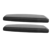 Uonlytech Almohadillas Ergonómicas para Reposabrazos de Silla de Oficina en PU Negro, 2 Piezas Cómodas y Resistentes para Uso en Oficina y Hogar