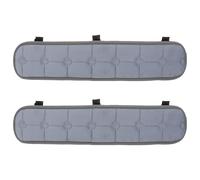 Uonlytech Almohadillas Suaves para Reposabrazos de Silla de Oficina, 2 Unidades, Fundas Cálidas de Tela Gris para Apoyo Ergonómico de Codos, Cojines para Sofá y Sillas Gamer en Invierno