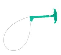 Uonlytech Atrapa cerdos de acero inoxidable con mango de plástico ligero verde para cría de cerdos en granjas grandes