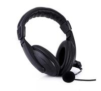 Uonlytech Auriculares con Micrófono para PC y Portátil Estéreo de 3,5mm Diseño Ligero y Sonido Claro, Color Negro, Ideales para Conferencias en Línea y Juegos