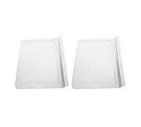 Uonlytech Bandeja Colectora de Residuos para Horno Eléctrico de 15l, Capacidad Grande, Material de Hierro, Superficie Antiadherente, Color Plata, 2 Piezas para Asar y Hornear