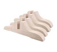 Uonlytech Base para Biombos de Madera 4 Piezas Soporte Estabilizador 11.4X2.95X1.38 Pulgadas para Separadores Móviles en Oficina y Hogar