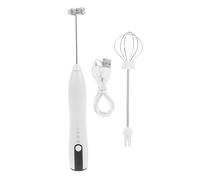 Uonlytech Batidora de Mano Eléctrica Multifuncional para Leche y Huevos Motor de Alta Velocidad, Material Abs y Acero Inoxidable, Adecuado para Cocina Portátil y Recargable USB