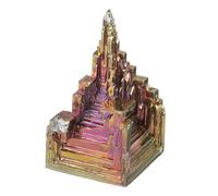 Uonlytech Bloque de Cristal de Bismuto Natural de 2-3 Cm para Proyectos Artesanales y Decoración de Habitaciones Piedra Mineral Cristalizada de Colores Varios estilos