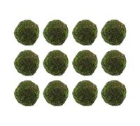 Uonlytech Bolas Decorativas de Musgo Seco 12 Unidades 6 CM para Jardín y Macetas Accesorio Natural para Decoración del Hogar y Arreglos Adornos Duraderos y Ligeros