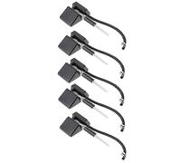 Uonlytech Bolígrafos de Gel Negros de Mostrador 05 MM Punta Fina 5 Unidades Adhesivo para Oficina y Bancos Bolígrafos de Seguridad Antirrobo para Uso Público