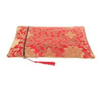 Uonlytech Bolsa Budista Fácil de Lavar de Algodón Rojo Bordado Chino, Protector para Escrituras Estilo Tradicional Adecuado para Escuela y Oficina