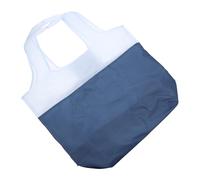 Uonlytech Bolsa de Compras Reutilizable Portátil de Poliéster Plegable Azul Bolsa de Supermercado Grande y Lavable para Transporte y Uso Diario Resistente y Ligera