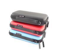 Uonlytech Bolsa Organizadora Electrónica Portátil para Accesorios de Viaje con Divisores Ajustables y Bolsillo de Malla Color Rojo Fácil de Transportar