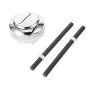 Uonlytech Botón Doble para Tanque de Inodoro Abs Duradero con Diseño Pulsador Superficie Lisa y Recortable Ahorro de Agua y Fácil Instalación Compatible con Tanques Estándar