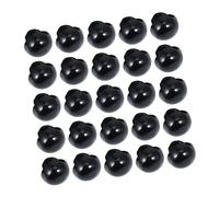 Uonlytech Botones Redondos para Manualidades de Ojos de Muñeca 100 Piezas Accesorios para Muñecas Resina Negros Proyectos de Bricolaje y Scrapbooking