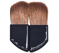 Uonlytech Brocha para Rubor Mini 2 Piezas Mango Inclinado y Pelo de Caballo Natural, Pincel de Maquillaje Profesional Compacto para Polvo Suelto, Adecuado para Viaje y Uso Diario