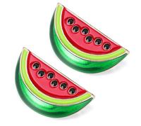 Uonlytech Broche de Sandía 2 Unidades, Clip para Solapas y Collares de Mujer, Accesorio Decorativo y Práctico para Suéteres y Chales