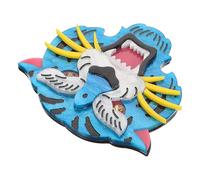 Uonlytech Broche de Tigre de Acrílico para Mujer Diseño Único y Creativo, Pin para Ropa y Mochila Que No Daña Telas, Accesorio Decorativo Estilizado