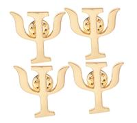 Uonlytech Broche Decorativo Símbolo Psicología, Pasador Metálico De Aleación, Set 4 Piezas, Para Psicólogos, Oficina y Eventos, Diseño Exclusivo y Tamaño Pequeño