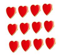Uonlytech Broches para Vestidos 12 Piezas Insignia de Voluntario en Forma de Corazón para Mujer en Ceremonias y Reuniones Sociales