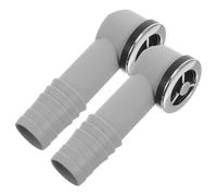 Uonlytech Cabezal de Desbordamiento para Fregadero de Cocina y Baño 2 Piezas Junta de Silicona Compatible Mayoría de Lavabos Plástico Resistente a Arañazos Fácil Instalación Manual Adecuado para Hogar