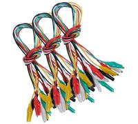 Uonlytech Cables de Prueba de Plástico para Diagnóstico Electrónico 30 Piezas Pinzas Cocodrilo Dobles Conexión Rápida y Eficiencia Plug And Play y Reparación Automotriz
