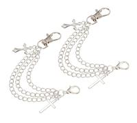 Uonlytech Cadena Decorativa para Zapatos Multilayer Accesorios Chic de Aleación Duradera Adornos Desmontables para Calzado Casual y Deportivo Diseño Único para Mujer Fácil Instalación