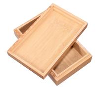 Uonlytech Caja de Madera Tapa Organizador para Joyas y Té Caja de Recuerdo de Fotos para Manualidades y Regalos Rústicos