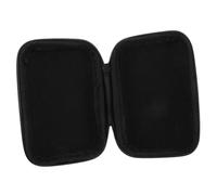 Uonlytech Caja Organizadora Portátil de EVA para Tarjetas y Joyas Pequeñas Resistente al Agua y Polvo Caja Compacta para Almacenamiento de Cartas y Accesorios Color Negro