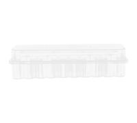 Uonlytech Caja Transparente para 24 Microtubos de 3 Ml, Estuche de Almacenamiento de Plástico Ligero, Soporte para Vacunas y Aceites Esenciales, Uso en Laboratorio y Transporte