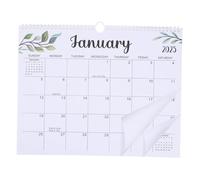 Uonlytech Calendario de Pared Grande con Encuadernación Planificador Diario con Sección de Notas Calendario Colgante Decorativo para Organización y Programación Diaria