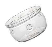 Uonlytech Calentador de Tetera de Vidrio de Borosilicato Base para Calentador de Té Soporte para Velas Portátil y Ligero Adecuado para Sala de Estar Oficina y Cafetería