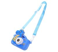 Uonlytech Cámara para Niños con Forma de Dinosaurio Cámara Digital de Juguete con Doble Lente Frontal y Trasera para Capturar Fotos y Videos de Juguete para Interior