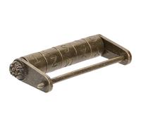 Uonlytech Candado de Combinación Vintage de Aleación de Zinc Grande Bloqueo de Código y Caracteres Chinos Grabados para Armarios, Cajones y Decoración Retro del Hogar