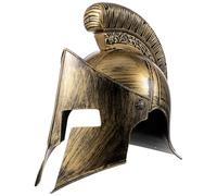 Uonlytech Casco Romano Antiguo para Adultos Accesorio de Disfraz Militar Hombre Casco de Soldado Ligero y Portátil Tocado Romano para Cosplay y Fiestas Accesorio Histórico de Guerrero