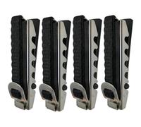 Uonlytech Cejilla para Guitarra Clásica y Eléctrica, Ukelele y Guitarra Folk, Negra, 4 Piezas, Abrazadera de Cambio de Tono para Instrumentos de Cuerda