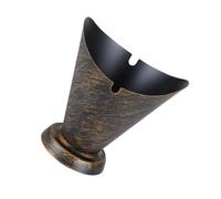 Uonlytech Cenicero de Hierro Decorativo Compacto y Pulido Resistente para Oficina y Hogar Diseño Vintage para Bar y Sala de Estar