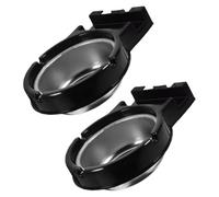 Uonlytech Cenicero de Pared de Acero Inoxidable 2 Piezas Adhesivo para Baño y Aseo, Fácil de Limpiar y Multifuncional para Hogar y Oficina