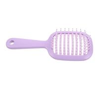 Uonlytech Cepillo de Pelo Portátil Antiestático Morado Diseño Ventilado, Peine Pequeño para Masaje del Cuero Cabelludo y Desenredar, Adecuado para Viajes y Cuidado Diario del Cabello
