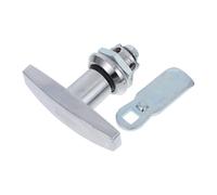 Uonlytech Cerradura para Puertas de Armario y Panel Eléctrico Pestillo de Manija en T, sin Llave, Resistente para Uso en Armarios Múltiples y Compartimentos de Autocaravanas