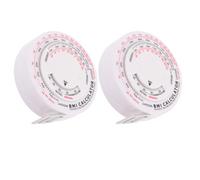 Uonlytech Cinta Métrica Corporal de Imc Redonda 15 M 2 Unidades Colorida ABS y PP para Medir Cintura y Salud en Hogar Clínica y Hospital Portátil y Multifunción Medición Clara y Precisa