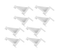 Uonlytech Clips de Soporte para Estantes de Congelador de Plástico, 8 Piezas, Accesorios para Nevera y Frigorífico, Suministro para Almacenamiento en Congeladores y Frigoríficos Pequeños,