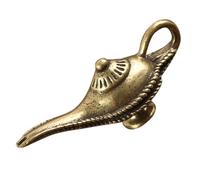 Uonlytech Colgante de Cobre Vintage Lámpara de Aladín Dorado Diseño Clásico, Accesorio Versátil y Fácil de Llevar para Decoración de Fiesta y Centro de Mesa