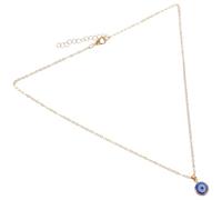 Uonlytech Collar Colgante Ojo Malvado Turco Amuleto Azul, Gargantilla Ajustable de Cadena Dorada, Collar Protección Mujer contra Mala Suerte y Energía Negativa